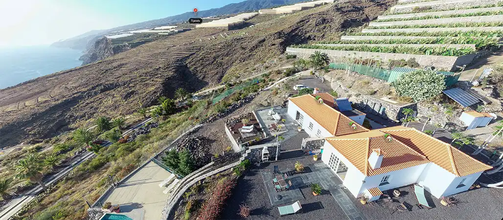 Villa El Hornito A in Tijarafe – 360° Ansicht