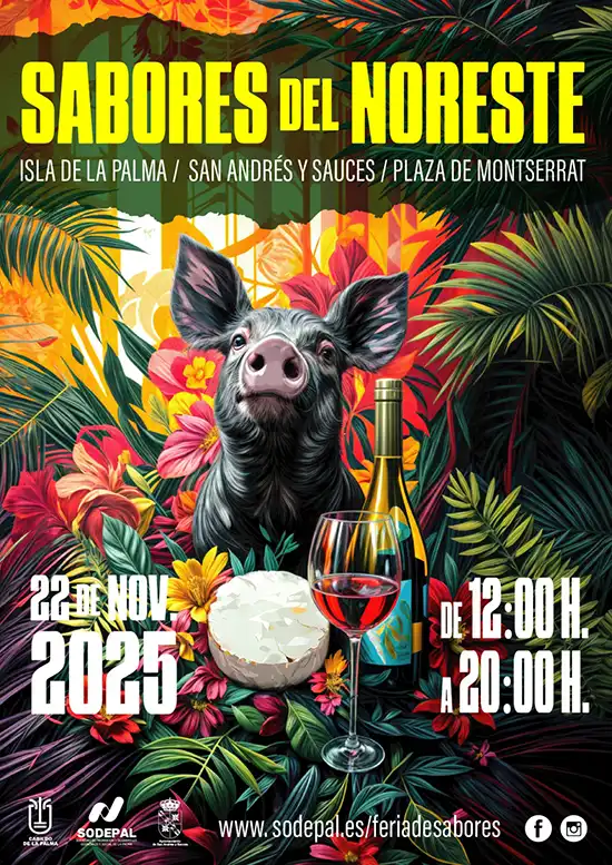 Sabores del Noreste La Palma 2025 – Foire gastronomique avec Cochino Negro à San Andrés y Sauces