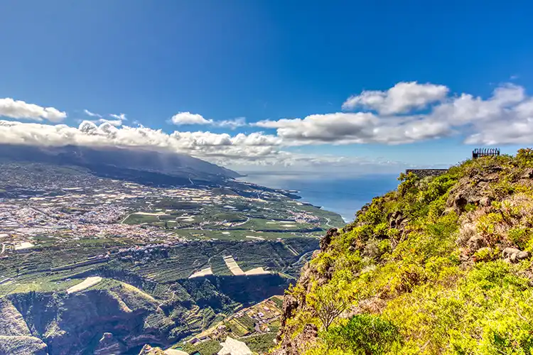 Vista sobre el Valle de Aridane desde el Mirador Las Cabezadas