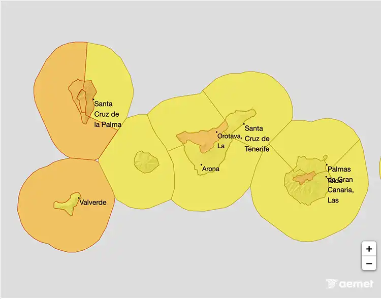 Tormenta Therese en La Palma – fuertes vientos, lluvias y oleaje