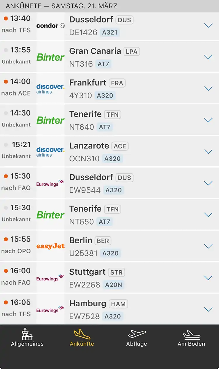 Aeropuerto La Palma tormenta tráfico aéreo afectado