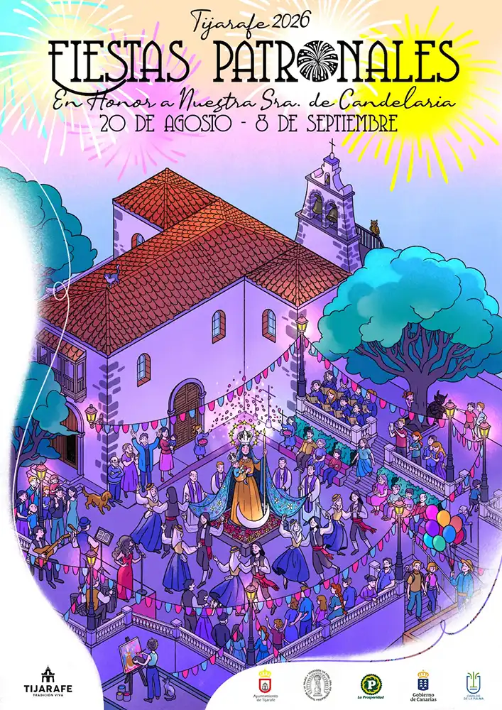 Danza del Diablo en Tijarafe 2026 Programa oficial de la Danza del Diablo y la Virgen de Candelaria en Tijarafe 2026