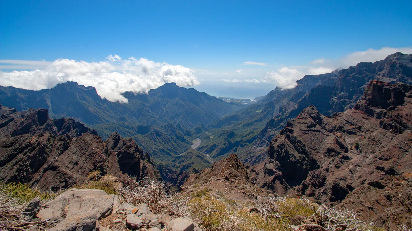 Van Mirador de Los Andenes naar Roque de los Muchachos, Garafía, La Palma