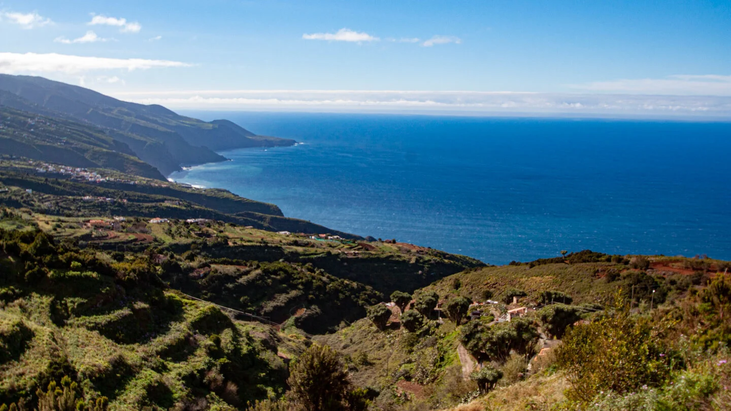 Van Mirador de la Tosca naar Gallegos, Barlovento, La Palma
