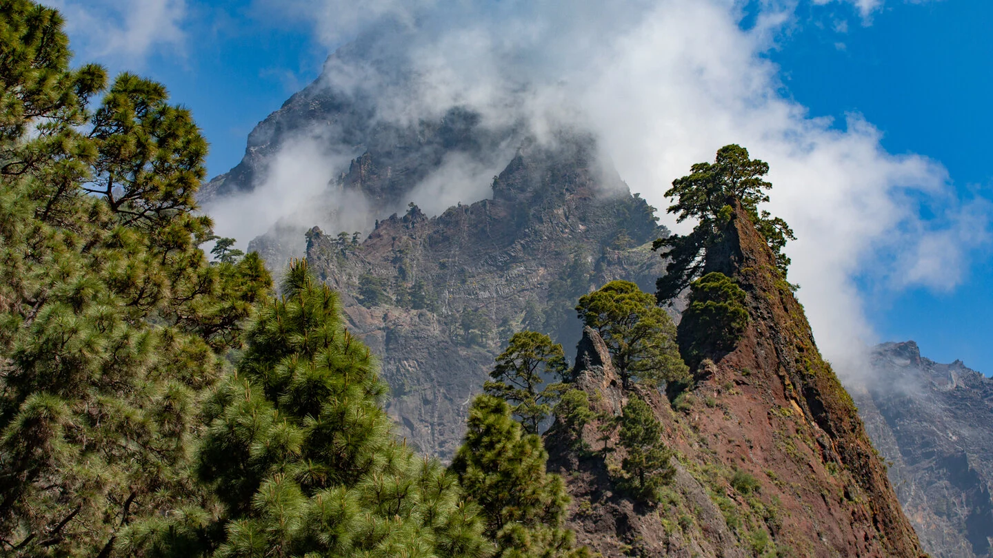 Von der Playa de Taburiente zur Cascada de la Fondada und nach Hoyo Verde, El Paso, La Palma
