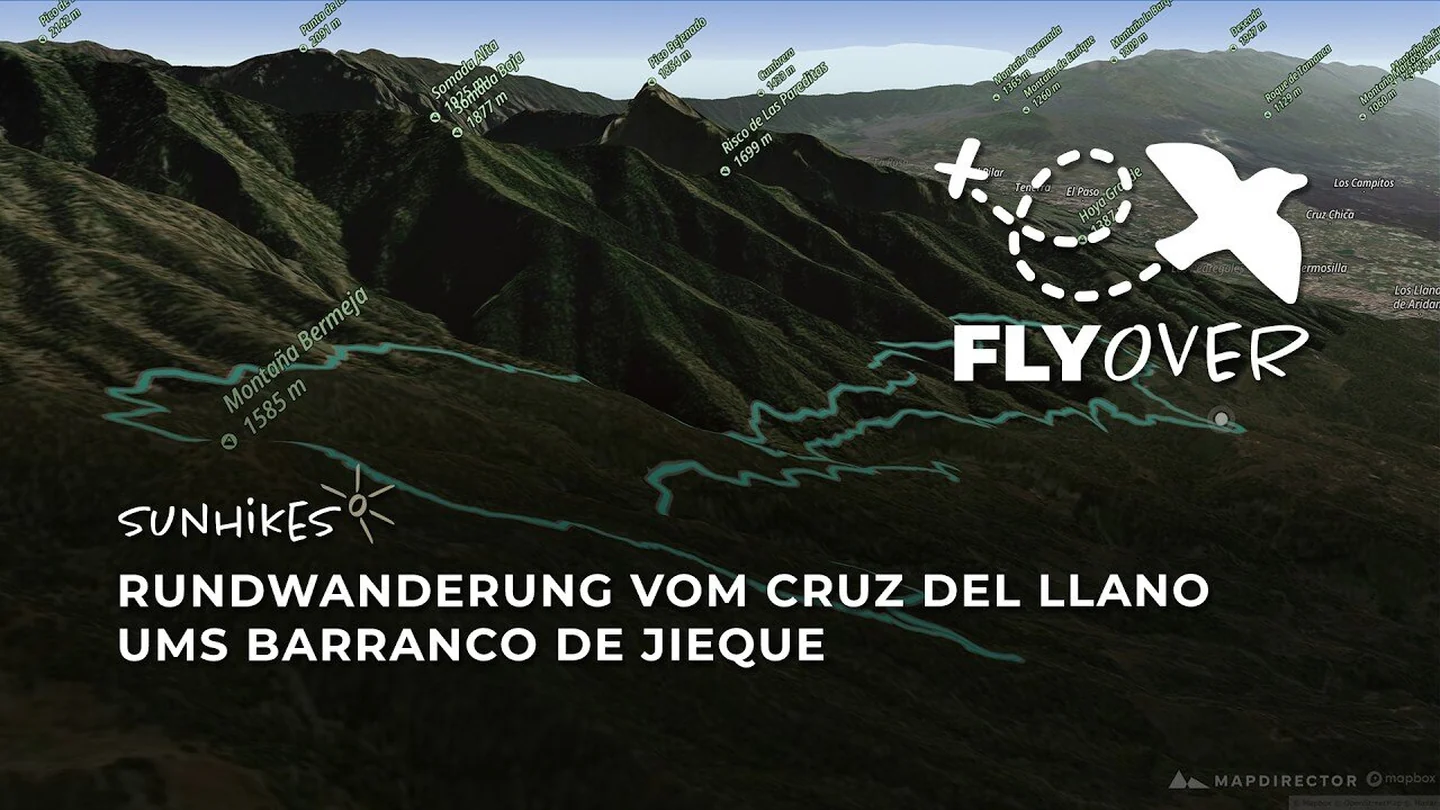 Cruz del Llano: grote ronde rond de Barranco de Jieque – 2